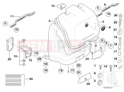 Top case, single parts - BMW Motorrad C1 (0191) 2003