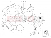 Trim panel, instrument hub cushion - BMW Motorrad C1 (0191) 2003