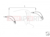 Textile wind deflector, lateral - BMW Motorrad C1 (0191) 2003