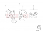 Retrofit kit, mobile teleph.holder - BMW Motorrad C1 (0191) 2003