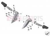 BMW Motorrad BMW 2016 C-Models C evolution (0C03) Rear footrests
