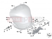Fuel tank mounting hardware - BMW Motorrad S 1000 RR 15 (0D10,0D21) 2016