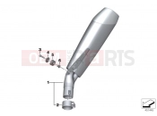 Muffler - BMW Motorrad S 1000 RR 15 (0D10,0D21) 2016