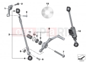 Outside shift-control components - BMW Motorrad S 1000 RR 15 (0D10,0D21) 2016