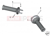 Handlebar grips - BMW Motorrad S 1000 RR 15 (0D10,0D21) 2016