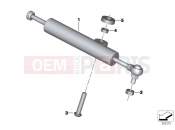 Steering damper, adjustable - BMW Motorrad S 1000 RR 15 (0D10,0D21) 2016