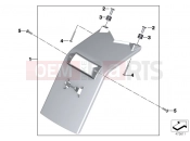 Mudguard rear - BMW Motorrad S 1000 RR 15 (0D10,0D21) 2016