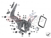 Front panel carrier - BMW Motorrad S 1000 RR 15 (0D10,0D21) 2016
