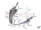 Trim panel upper part - BMW Motorrad S 1000 RR 15 (0D10,0D21) 2016