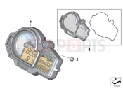 Instrument cluster - BMW Motorrad S 1000 RR 15 (0D10,0D21) 2016