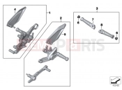 HP Footpeg system - BMW Motorrad S 1000 RR 15 (0D10,0D21) 2016