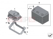 Retrofit antitheft alarm system - BMW Motorrad S 1000 RR 15 (0D10,0D21) 2016