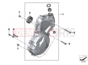 Engine housing cover, left - BMW Motorrad S 1000 XR (0D03, 0D13) 2016