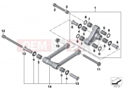 Pivot assembly components - BMW Motorrad S 1000 XR (0D03, 0D13) 2016