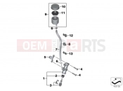 Rear brake master cylinder w container - BMW Motorrad S 1000 XR (0D03, 0D13) 2016
