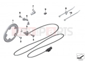 Front wheelspeed sensor - BMW Motorrad S 1000 XR (0D03, 0D13) 2016