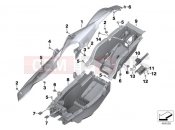 Tail part - BMW Motorrad S 1000 XR (0D03, 0D13) 2016