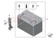 Battery with bracket - BMW Motorrad S 1000 XR (0D03, 0D13) 2016