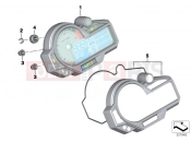 Instrument cluster - BMW Motorrad S 1000 XR (0D03, 0D13) 2016