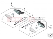 Turn signals, front - BMW Motorrad S 1000 XR (0D03, 0D13) 2016