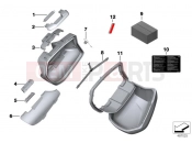 Single components for Touring case - BMW Motorrad S 1000 XR (0D03, 0D13) 2016