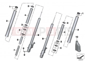 BMW Motorrad BMW 2014 C-Models C evolution (0C03) Telescopic fork, single parts