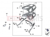 BMW Motorrad BMW 2014 C-Models C evolution (0C03) Luggage grid