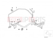 Brake pipe, rear, not for ABS - BMW Motorrad F 650 CS 04 (0177,0187) 2004