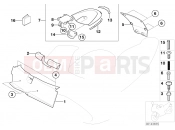 Storing partition cover - BMW Motorrad F 650 CS 04 (0177,0187) 2004