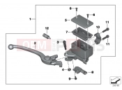 Handbrake lever, front wheel - BMW Motorrad C 650 Sport 16 (0C04, 0C14) 2015
