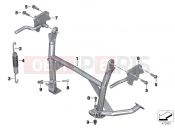 Center stand - BMW Motorrad C 650 Sport 16 (0C04, 0C14) 2015