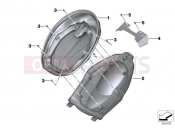 Storage compartment, rear - BMW Motorrad C 650 Sport 16 (0C04, 0C14) 2015