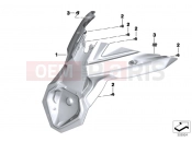 Mudguard rear - BMW Motorrad C 650 Sport 16 (0C04, 0C14) 2015