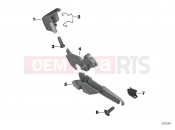 Latch mechanism, storage bin, left - BMW Motorrad C 650 Sport 16 (0C04, 0C14) 2015