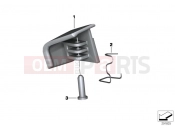 Control for storage compartment, right - BMW Motorrad C 650 Sport 16 (0C04, 0C14) 2015