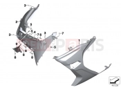 Fairing side panel, front - BMW Motorrad C 650 Sport 16 (0C04, 0C14) 2015
