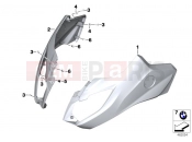 Trim cover side section, upper - BMW Motorrad C 650 Sport 16 (0C04, 0C14) 2015