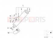 BMW Motorrad BMW 2005 R-Models 4V R 850 R 02 (0428) Rear muffler