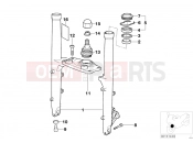 BMW Motorrad BMW 2005 R-Models 4V R 850 R 02 (0428) Fork slider/lower fork bridge