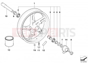 BMW Motorrad BMW 2005 R-Models 4V R 850 R 02 (0428) Cast rim, front