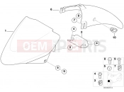 BMW Motorrad BMW 2005 R-Models 4V R 850 R 02 (0428) Front wheel mudguard