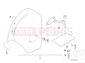 BMW Motorrad BMW 2005 R-Models 4V R 850 R 02 (0428) Windshield Speedster