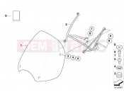 BMW Motorrad BMW 2005 R-Models 4V R 850 R 02 (0428) Windshield, high