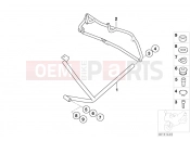 BMW Motorrad BMW 2005 R-Models 4V R 850 R 02 (0428) Protective bar, rear, 3-piece