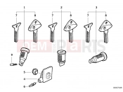 BMW Motorrad BMW 2005 R-Models 4V R 850 R 02 (0428) Lock cylinder/key/code