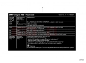 BMW Motorrad BMW 2005 R-Models 4V R 850 R 02 (0428) Sticker, Integral Brake (Failures)