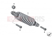 Spring strut, rear - BMW Motorrad C evolution (0C03) 2018