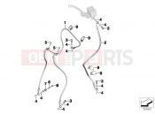 Brake lines, ABS, front - BMW Motorrad C evolution (0C03) 2018