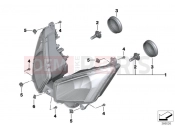 Headlight - BMW Motorrad C evolution (0C03) 2018