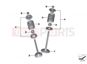 BMW Motorrad BMW 2018 C-Models C 650 GT 16 (0C05, 0C15) Valves with springs